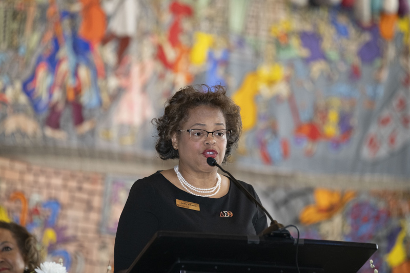 Woodrow Keown, Jr.President & COO of Freedom Center spoke to the Divine 9 during Divine 9 dinner at Freedom Center at the National Underground Railroad Freedom Center Tuesday March 24, 2026. Photos by Joseph Fuqua II