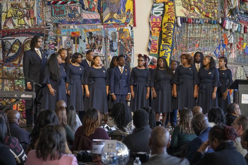 People enjoyed as the Fisk Jubilee Singers as they performed during MLK Day breakfast at the National Underground Railroad Freedom Center Monday January 19, 2026. Photos by Joseph Fuqua II