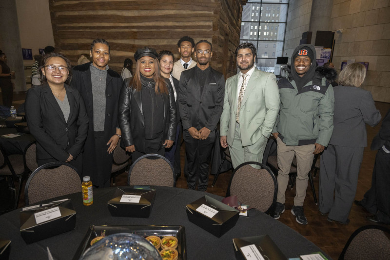 21st annual King Legacy Celebration Mc Courtis Fuller, Woodrow “Woody” Keown, Jr, President & Chief Operating Officer, Fisk Jubilee Singers and Keynote speaker Kahlil Greene shown here during MLK Day breakfast 21st annual King Legacy Celebration at the National Underground Railroad Freedom Center Monday January 19, 2026. Photos by Joseph Fuqua II