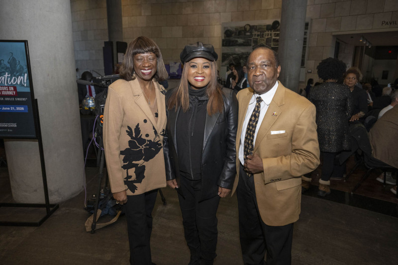 21st annual King Legacy Celebration Mc Courtis Fuller, Woodrow “Woody” Keown, Jr, President & Chief Operating Officer, Fisk Jubilee Singers and Keynote speaker Kahlil Greene shown here during MLK Day breakfast 21st annual King Legacy Celebration at the National Underground Railroad Freedom Center Monday January 19, 2026. Photos by Joseph Fuqua II