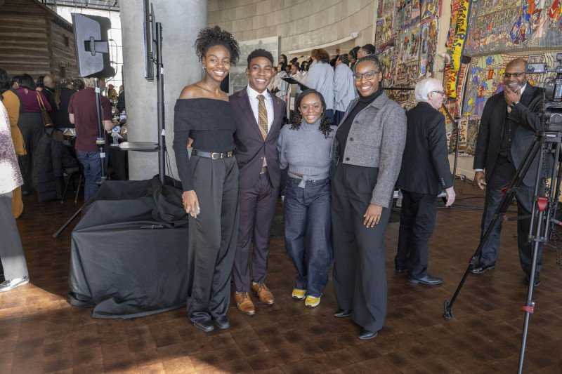 21st annual King Legacy Celebration Mc Courtis Fuller, Woodrow “Woody” Keown, Jr, President & Chief Operating Officer, Fisk Jubilee Singers and Keynote speaker Kahlil Greene shown here during MLK Day breakfast 21st annual King Legacy Celebration at the National Underground Railroad Freedom Center Monday January 19, 2026. Photos by Joseph Fuqua II