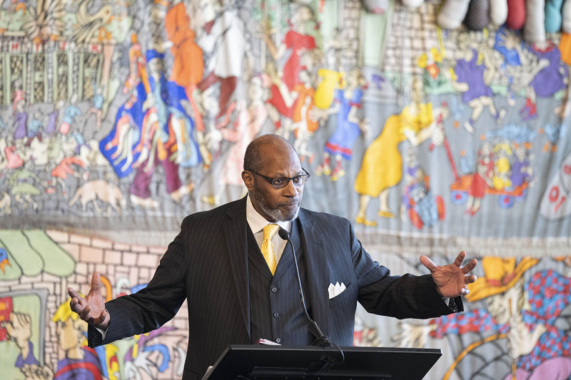 21st annual King Legacy Celebration Mc Courtis Fuller, Woodrow “Woody” Keown, Jr, President & Chief Operating Officer, Fisk Jubilee Singers and Keynote speaker Kahlil Greene shown here during MLK Day breakfast 21st annual King Legacy Celebration at the National Underground Railroad Freedom Center Monday January 19, 2026. Photos by Joseph Fuqua II