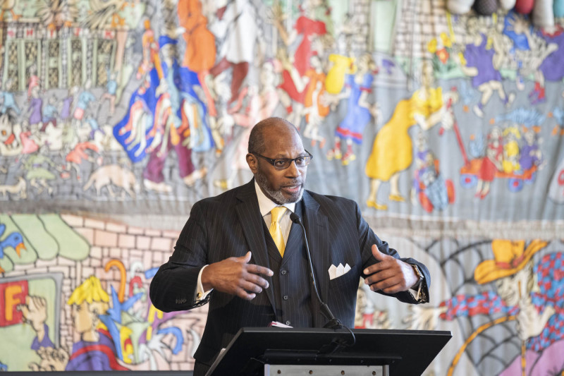 21st annual King Legacy Celebration Mc Courtis Fuller, Woodrow “Woody” Keown, Jr, President & Chief Operating Officer, Fisk Jubilee Singers and Keynote speaker Kahlil Greene shown here during MLK Day breakfast 21st annual King Legacy Celebration at the National Underground Railroad Freedom Center Monday January 19, 2026. Photos by Joseph Fuqua II