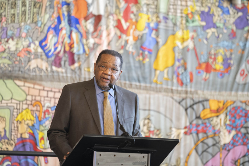 21st annual King Legacy Celebration Mc Courtis Fuller, Woodrow “Woody” Keown, Jr, President & Chief Operating Officer, Fisk Jubilee Singers and Keynote speaker Kahlil Greene shown here during MLK Day breakfast 21st annual King Legacy Celebration at the National Underground Railroad Freedom Center Monday January 19, 2026. Photos by Joseph Fuqua II