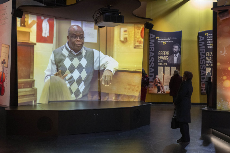 People checkout the Jubilation! exhibit, Home ownership symposium with Union Savings and Guardian Savings Bank, Hoxworth Blood Drive, Service Fair during the 21st annual King Legacy Celebration at the National Underground Railroad Freedom Center Monday January 19, 2026. Photos by Joseph Fuqua II