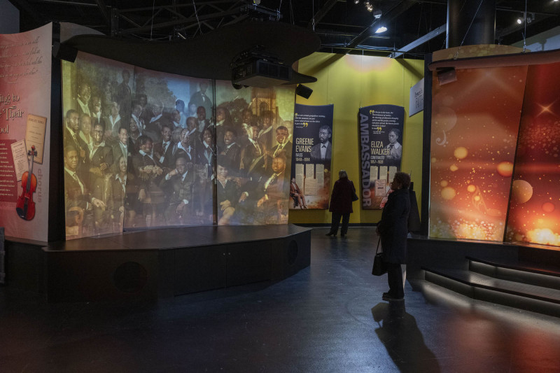 People checkout the Jubilation! exhibit, Home ownership symposium with Union Savings and Guardian Savings Bank, Hoxworth Blood Drive, Service Fair during the 21st annual King Legacy Celebration at the National Underground Railroad Freedom Center Monday January 19, 2026. Photos by Joseph Fuqua II