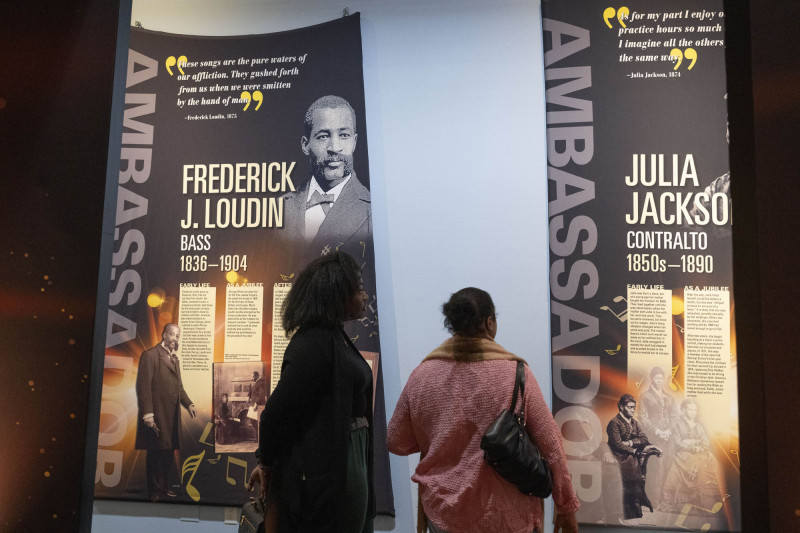 People checkout the Jubilation! exhibit, Home ownership symposium with Union Savings and Guardian Savings Bank, Hoxworth Blood Drive, Service Fair during the 21st annual King Legacy Celebration at the National Underground Railroad Freedom Center Monday January 19, 2026. Photos by Joseph Fuqua II