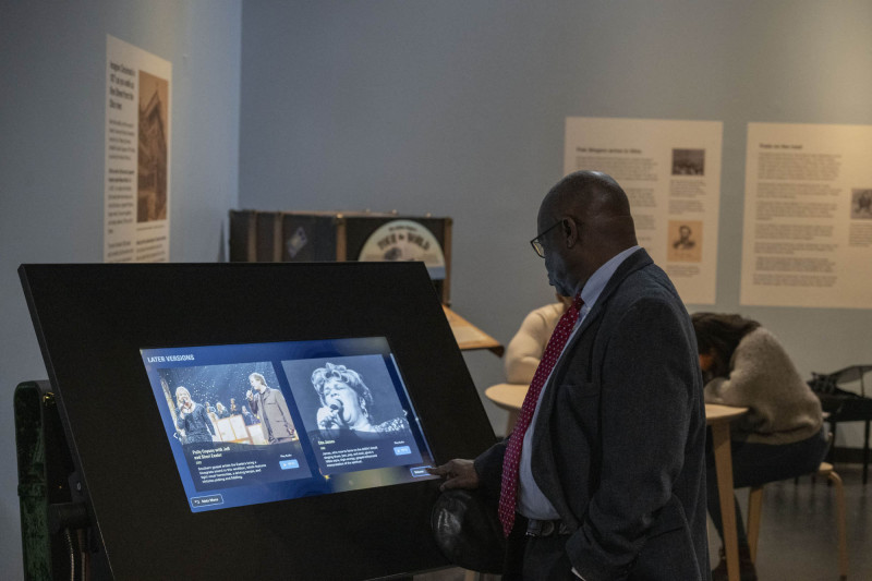 People checkout the Jubilation! exhibit, Home ownership symposium with Union Savings and Guardian Savings Bank, Hoxworth Blood Drive, Service Fair during the 21st annual King Legacy Celebration at the National Underground Railroad Freedom Center Monday January 19, 2026. Photos by Joseph Fuqua II