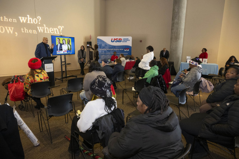 People checkout the Jubilation! exhibit, Home ownership symposium with Union Savings and Guardian Savings Bank, Hoxworth Blood Drive, Service Fair during the 21st annual King Legacy Celebration at the National Underground Railroad Freedom Center Monday January 19, 2026. Photos by Joseph Fuqua II
