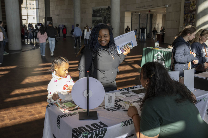 People checkout and enjoyed the Jubilation! exhibit, Home ownership symposium with Union Savings and Guardian Savings Bank, Hoxworth Blood Drive, Service Fair during the 21st annual King Legacy Celebration, Dr. Megan Gerhardt and Kahlil Greene discussion, Trudy Gaba discussion in the Harriet TubmanTheater, and In This Place” exhibit during MLK Day Celebration in the Harriet Tubman Theater at the National Underground Railroad Freedom Center Monday January 19, 2026. Photos by Joseph Fuqua II
