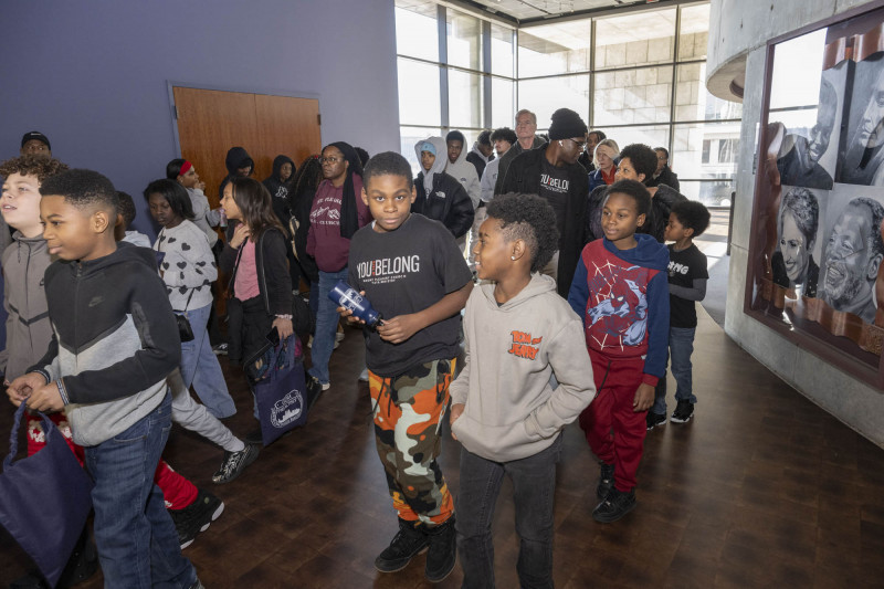 People checkout and enjoyed the Jubilation! exhibit, Home ownership symposium with Union Savings and Guardian Savings Bank, Hoxworth Blood Drive, Service Fair during the 21st annual King Legacy Celebration, Dr. Megan Gerhardt and Kahlil Greene discussion, Trudy Gaba discussion in the Harriet TubmanTheater, and In This Place” exhibit during MLK Day Celebration in the Harriet Tubman Theater at the National Underground Railroad Freedom Center Monday January 19, 2026. Photos by Joseph Fuqua II