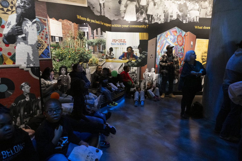 People checkout and enjoyed the Jubilation! exhibit, Home ownership symposium with Union Savings and Guardian Savings Bank, Hoxworth Blood Drive, Service Fair during the 21st annual King Legacy Celebration, Dr. Megan Gerhardt and Kahlil Greene discussion, Trudy Gaba discussion in the Harriet TubmanTheater, and In This Place” exhibit during MLK Day Celebration in the Harriet Tubman Theater at the National Underground Railroad Freedom Center Monday January 19, 2026. Photos by Joseph Fuqua II
