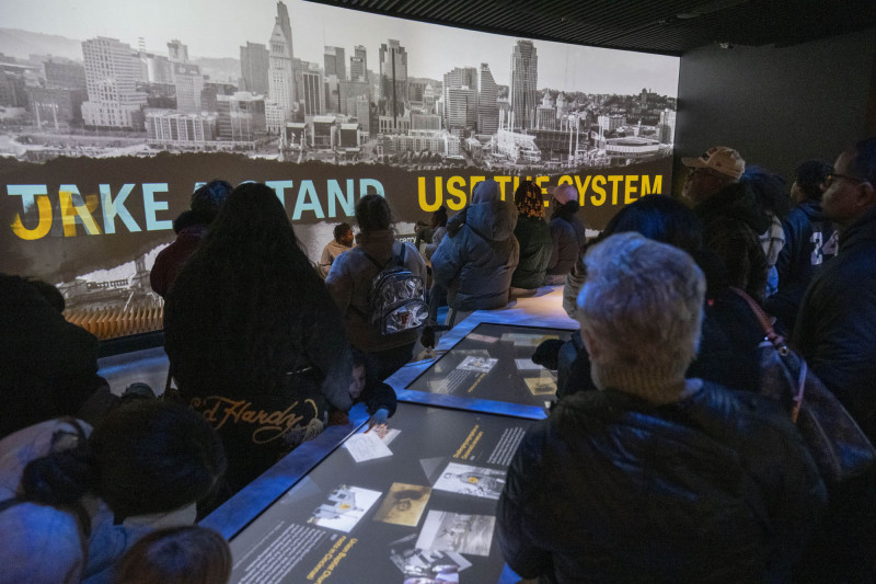 People checkout and enjoyed the Jubilation! exhibit, Home ownership symposium with Union Savings and Guardian Savings Bank, Hoxworth Blood Drive, Service Fair during the 21st annual King Legacy Celebration, Dr. Megan Gerhardt and Kahlil Greene discussion, Trudy Gaba discussion in the Harriet TubmanTheater, and In This Place” exhibit during MLK Day Celebration in the Harriet Tubman Theater at the National Underground Railroad Freedom Center Monday January 19, 2026. Photos by Joseph Fuqua II