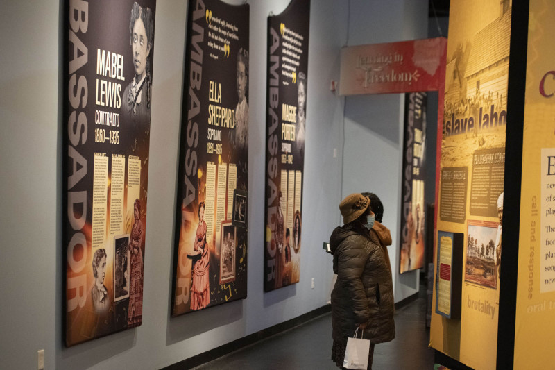 People checkout and enjoyed the Jubilation! exhibit, Home ownership symposium with Union Savings and Guardian Savings Bank, Hoxworth Blood Drive, Service Fair during the 21st annual King Legacy Celebration, Dr. Megan Gerhardt and Kahlil Greene discussion, Trudy Gaba discussion in the Harriet TubmanTheater, and In This Place” exhibit during MLK Day Celebration in the Harriet Tubman Theater at the National Underground Railroad Freedom Center Monday January 19, 2026. Photos by Joseph Fuqua II