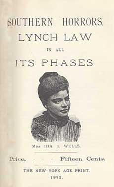 Photo: The pamphlet "Southern Horrors: Lynch Law in all Its Phases"