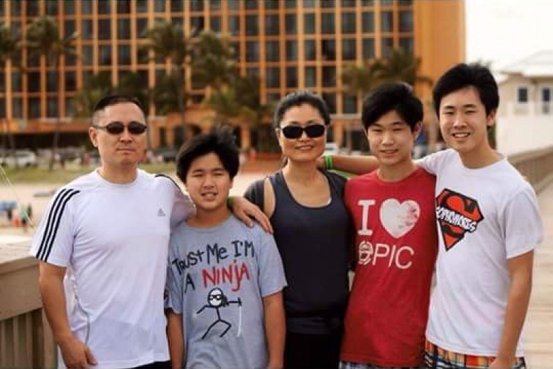 Sonny Kim and his family