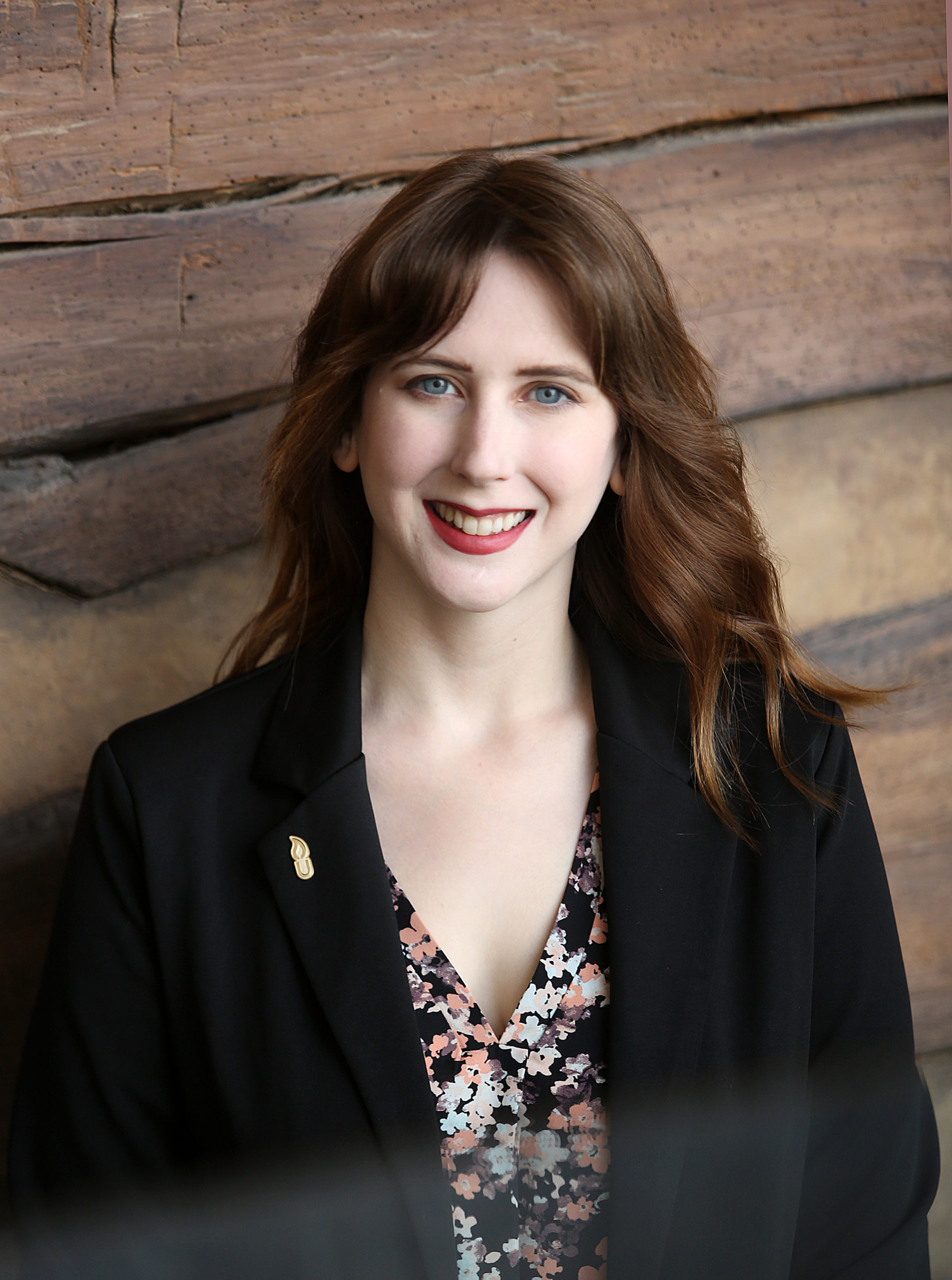 Sarah Crosby Downs, the Director of Business Operations for Tek Systems, is photographed in the company’s Norwood office on Thursday, February 11, 2021. Tek Systems is one of the largest IT consulting firms in Greater Cincinnati. Photo by Leigh Taylor