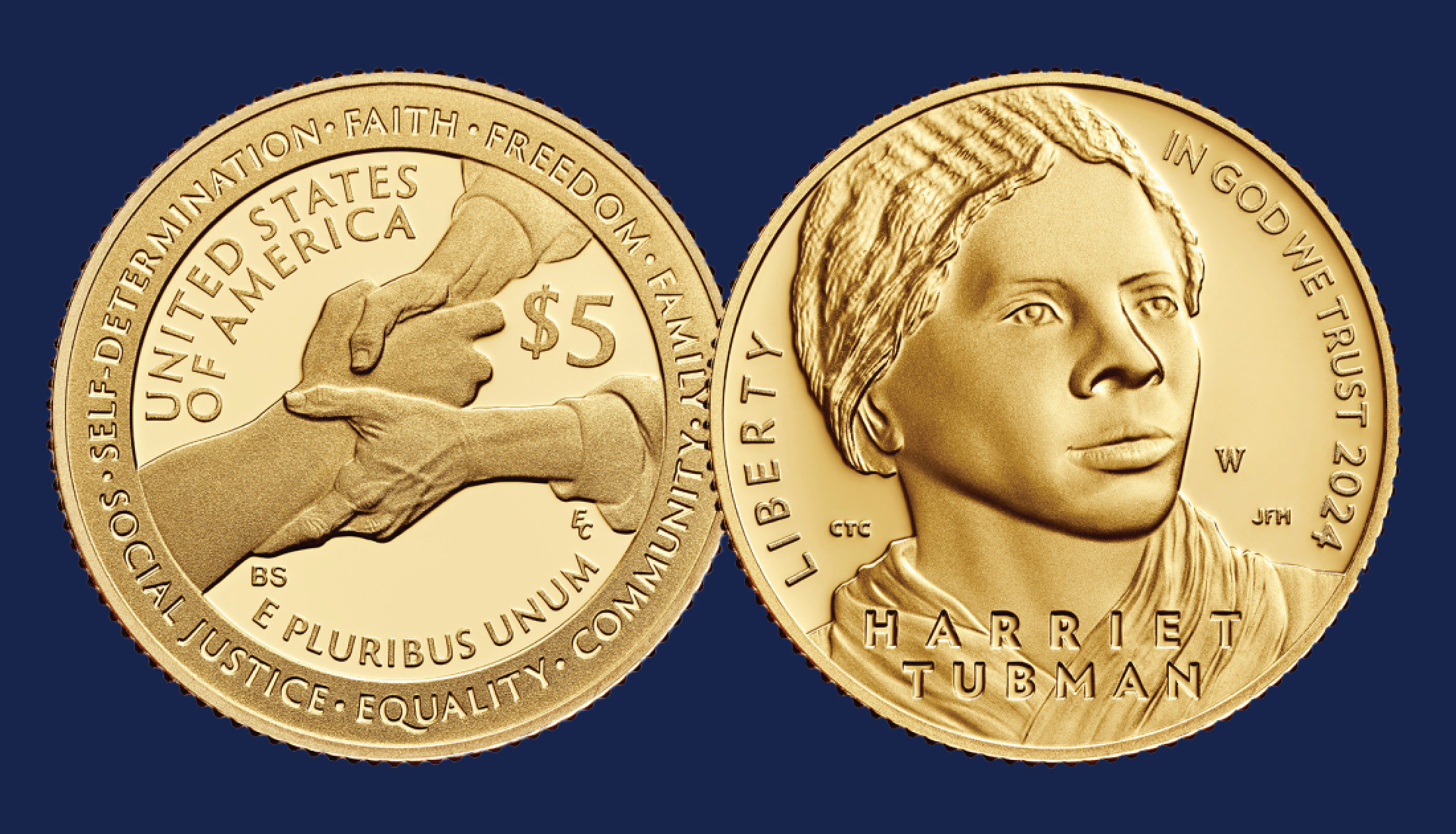 Harriet Tubman Commemorative Coin National Underground Railroad